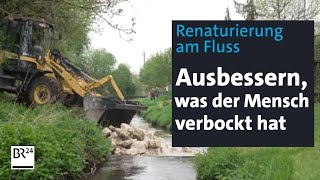 Ausbessern was der Mensch verbockt hat Renaturierung am Fluss  Abendschau  BR24 [upl. by Nnairret]