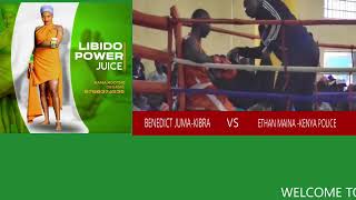 SEE HOW ETHAN OF KENYA POLICE VS JUMA OF KIBRA SMASHED ONE ANOTHER DURING KENYA OPEN BOXING NANYUKI [upl. by Livingstone]