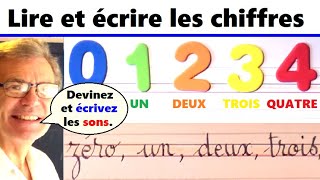 Lire et écrire les chiffres de 0 à 9 en français  Jeu ludique [upl. by Enyleuqcaj196]