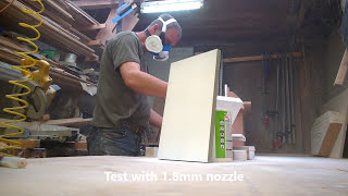 Test spraying MR Mdf with Morrells pre cat primer [upl. by Noizneb763]