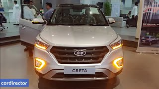 Hyundai Creta E Plus Petrol 2018  New Creta Base Model Accessories  Interior and ExteriorReview [upl. by Yeltsew]