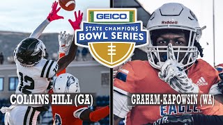 Collins Hill GA vs GrahamKapowsin WA  GEICO State Champions Bowl Series  ESPN Highlights [upl. by Ayotac13]