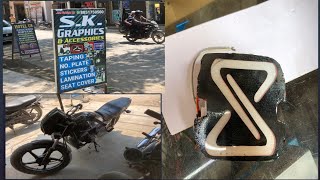 Splendor ke back Light modification vlog Thar design Light splendor vlog virallight trendinglight [upl. by Cila]