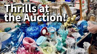 Thrift Store Prices on Antiques amp Vintage at Country Auction [upl. by Nuahsyd]