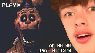 Reacting To Scary FNAF VHS Tapes  And More [upl. by Aisylla]