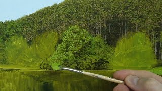 101 How To Paint Realistic Trees in 3 Easy Steps  Oil Painting Tutorial [upl. by Josephine]