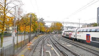 ★ Autumn cab ride Rothenburg  Bern  Fribourg Switzerland 102019 [upl. by Nahc]