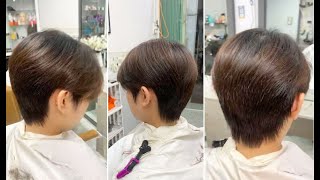 Beautiful Short Pixie Layered Haircut Tutorial  Short Hair Cutting Techniques [upl. by Einad]