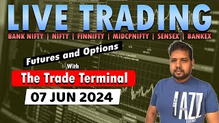 Live Intraday Trading Today  Banknifty  Bank Nifty  Nifty  Options  07062024 [upl. by Beilul]