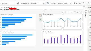 Rounded bar chart Power BI Gráfico de barras e colunas arredondadas  gambiarra temporária [upl. by Hayman]