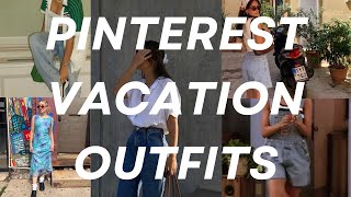 Recreating Pinterest Vacation Clothing Looks Outfit ideas for vacation [upl. by Atiuqes203]