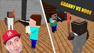 BABCIA GRANNY VS NOOBEK Z MINECRAFTA 😎 Granny Vs Noob [upl. by Schnabel596]