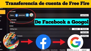 Cómo transferir una cuenta de Free Fire de Facebook a Google  Transferencia de cuenta de Free Fire [upl. by Andel]