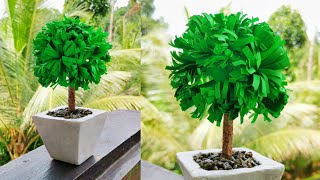 Easy Paper Tree Making  Plant Model For Ambiance [upl. by Nylireg471]