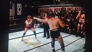 Dick slater jerry brisco bob orton vs greg valentine dory funk jr red dog lane 1983 [upl. by Charmion694]