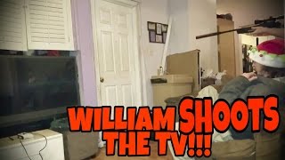 WILLIAM SHOOTS THE TV [upl. by Sollars]