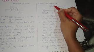 Topdown approach vs bottomup programming approach in hindi [upl. by Dnob]