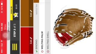 Customizing a Wilson baseball glove glitch [upl. by Gardal]