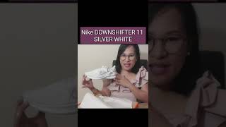 NIKE DOWNSHIFTER 11 SILVER WHITE UNBOXING shorts [upl. by Ogilvie]