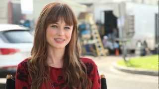 Cast Interview  Alexis Bledel  Tell us about working with Zachary Levi [upl. by Lowrance]