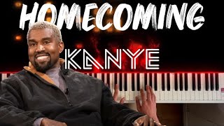 Homecoming  KanYE West  Piano Cover [upl. by Anaimad194]