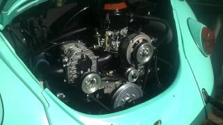 Type 1 Supercharged VW Beetle Engine 1600cc Turbo Bug AMR 500 Aisin [upl. by Anibas]