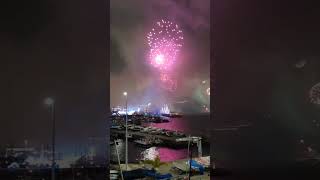 Shorts  New Years Eve in Madeira 2022 2023  Show of Fireworks from Pestana CR7 [upl. by Dalohcin186]