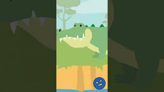 Crocodile Song Short  Fun Educational Animal Song for Kids │ Smiley Rhymes [upl. by Trueman487]