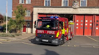 H371 LFB Wallington PL Turnout  Station Tones [upl. by Slavic877]