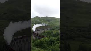 Glenfinnan viaduct  Harry Potter train live view  scotland journey  Jacobite steam train [upl. by Hadria]