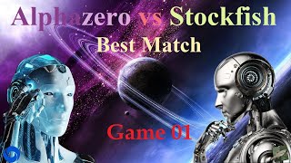 Alphazero vs Stockfish Game 01 [upl. by Graner]