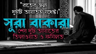 রাতের জন্য দুইটি আয়াতই যথেষ্ট  সুরা বাকারার শেষ দুই আয়াত  Sura bakara [upl. by Larrad710]