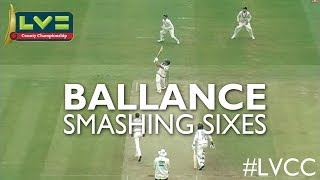 Gary Ballance smashing sixes against Middlesex [upl. by Grimbald]