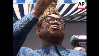 Zaire  President Mobutu public appearance [upl. by Attekram]