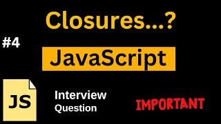 Closure in JavaScript  Interview Question  Closure in javascript in Hindi 2024 [upl. by Trescott306]