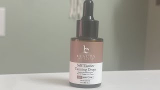 Beauty by Earth Self Tanner Drops for Face Tanner review [upl. by Inohtna456]