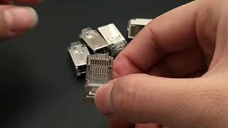 Cat5e Shielded FTP RJ45 Crystal Plug Connector [upl. by Kohsa120]