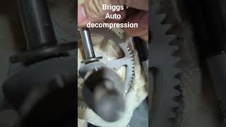 How a Briggs and Stratton auto decompression camshaft works [upl. by Nnylirehs]