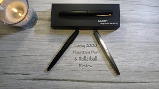 Lamy 2000 Fountain Pens and Rollerball  Review [upl. by Chemash]