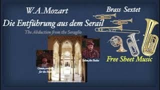 Mozart  The Abduction from the Seraglio Finale Brass Sextet Free Sheet Music DL [upl. by Aset157]