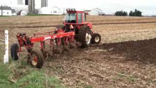 Allis Chalmers Maroon Belly 7080 Plowing 2012 [upl. by Darci802]