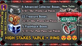 8 Ball Pool quotUnderground Circuitquot New Table  Ring 💍  33 High Stakes Table Boxes  117 Cue Pieces 😍 [upl. by Anneres]