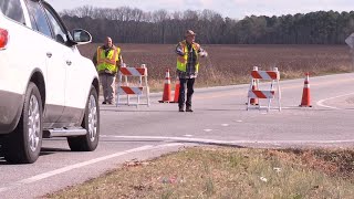 RAW VIDEO NC 125 in Halifax Co near wreck that killed woman injured 2 others [upl. by Hamo546]