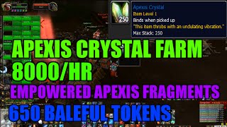 WoW 62 Apexis Crystal Farm 8000hour 650 Baleful Tokens amp 695 Empowered Apexis Fragments [upl. by Haldi181]