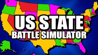 I Created A 50 State US Battle Simulator [upl. by Cheke]