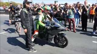 Kawasaki Ninja H2R Isle Of Man TT James Hillier Full Video [upl. by Dwayne]