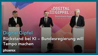 Pressekonferenz zum DigitalGipfel mit Wissing Habeck und Wintergerst [upl. by Oiretule]