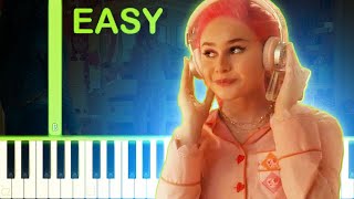 Shuffle of Love  Descendants The Rise of Red  EASY Piano Tutorial [upl. by Haley]