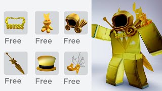 HURRY GET THESE NEW FREE GOLD ITEMS IN ROBLOX NOW 😎 🥳 [upl. by Anneres338]