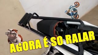 COMO BOTAR A CHURRASQUEIRA NA MOTO PARA EMPINAR CHAMAR NO GRAU David do Grau [upl. by Eciuqram540]